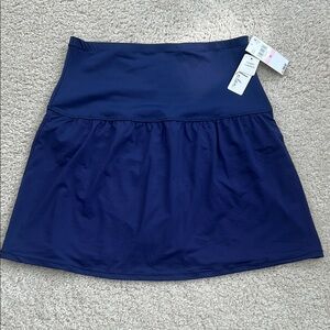 NWT Leilani Navy Swim Skirt, 10
